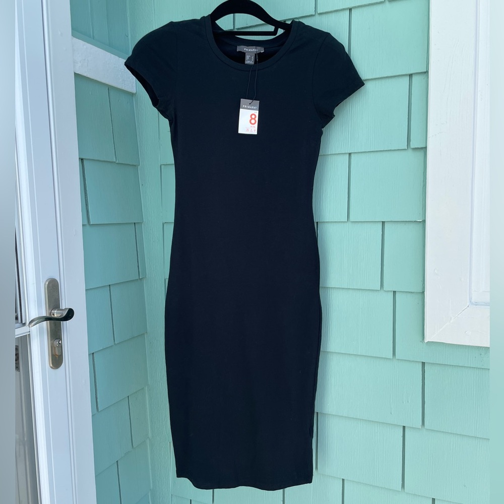 Primark Black Midi Dress NWT